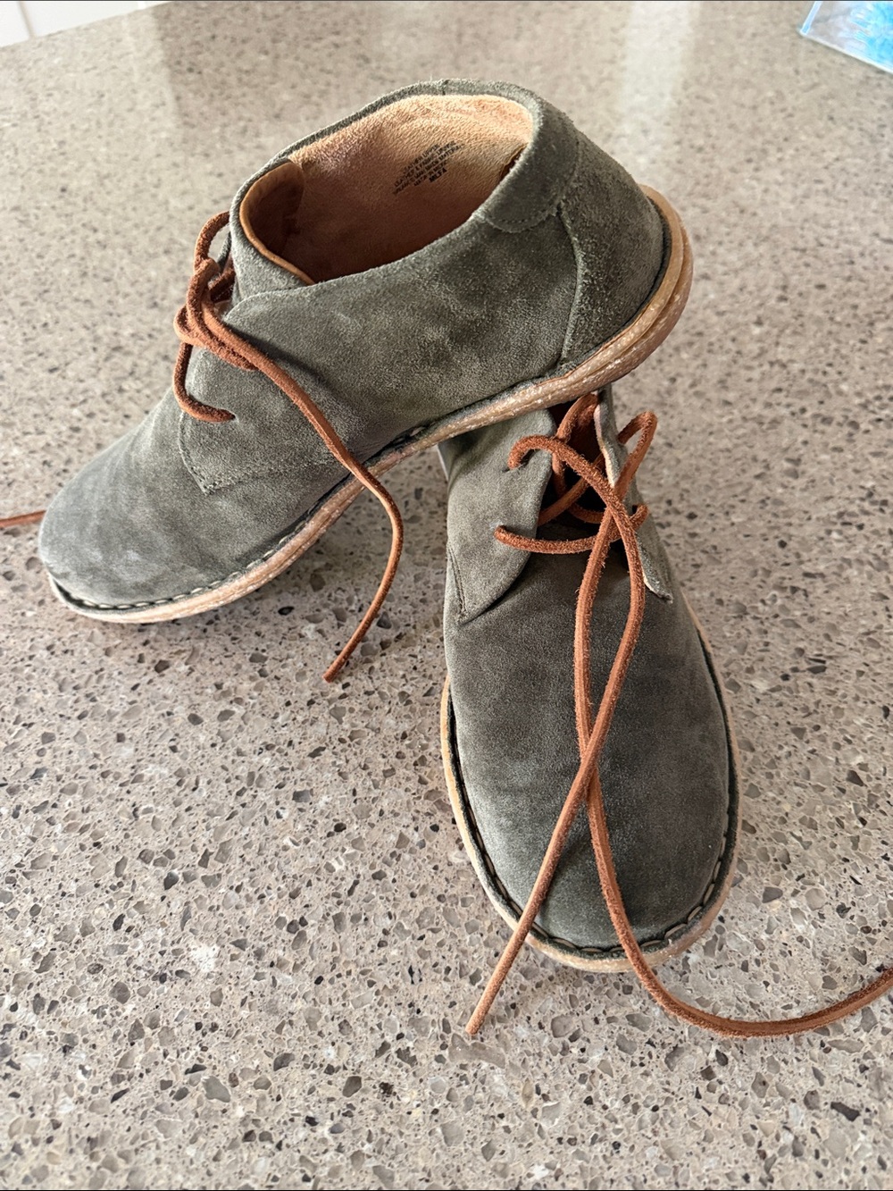 Born green suede weejun